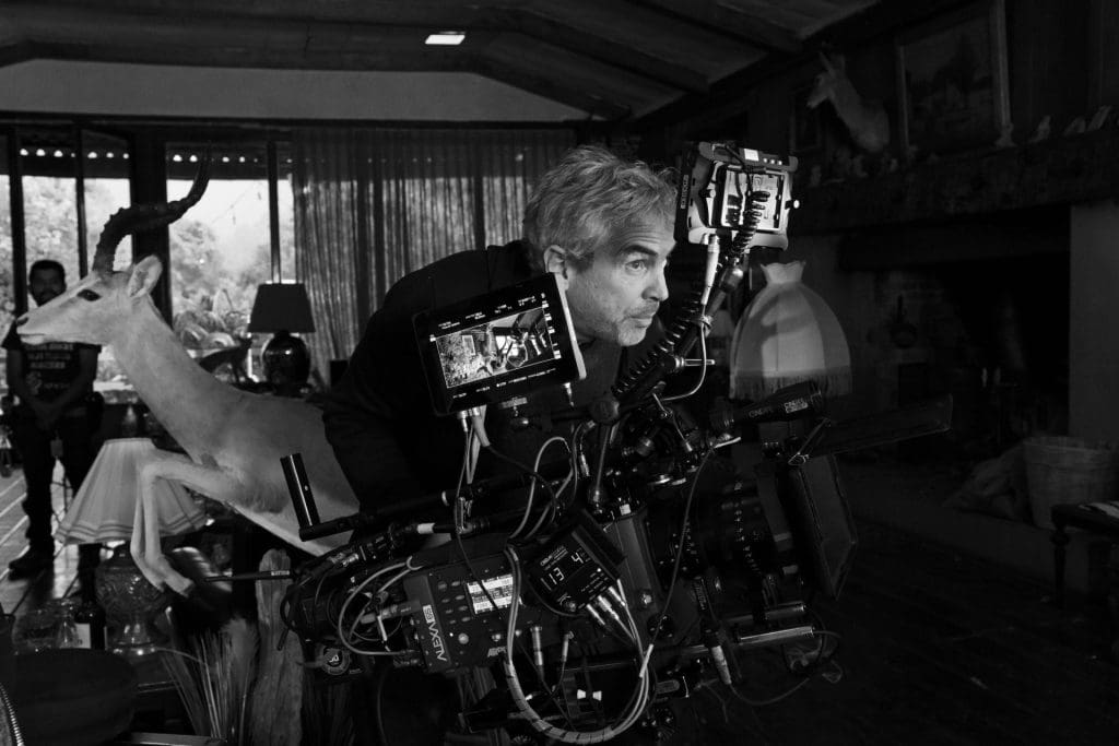 Alfonso Cuaron behind the scenes