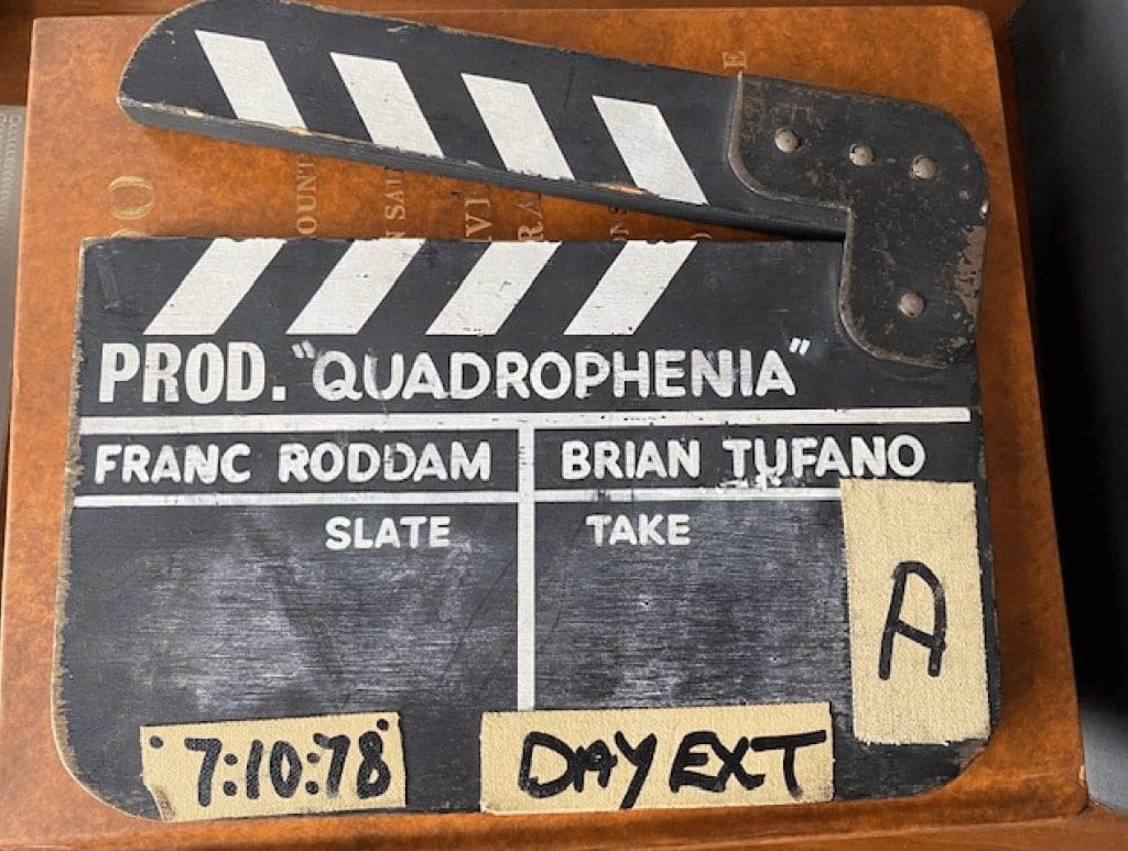 Original clapperboard from Quadrophenia.