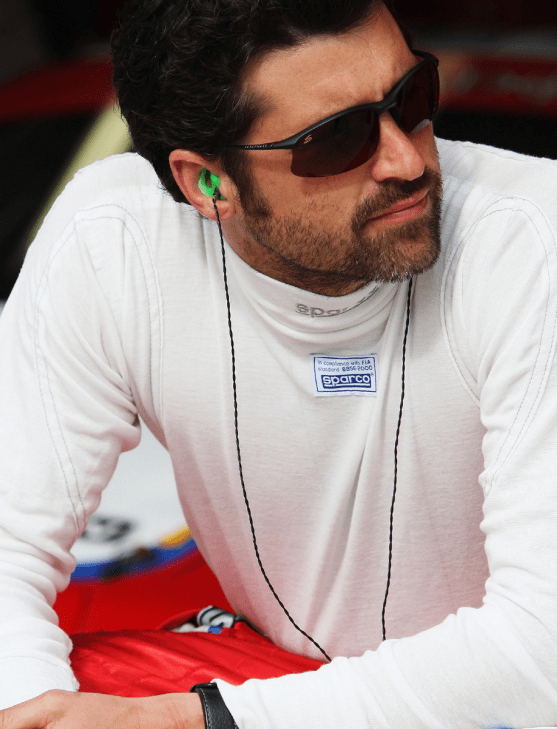 Patrick Dempsey at 24 Hours of Le Mans, 2009. By Bryn Lennon. 